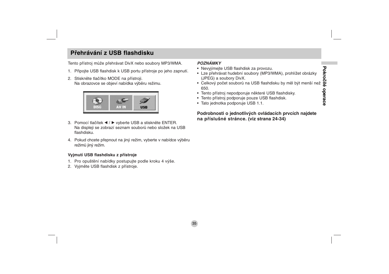 Přehrávání z usb flashdisku | LG DP271B User Manual | Page 119 / 211