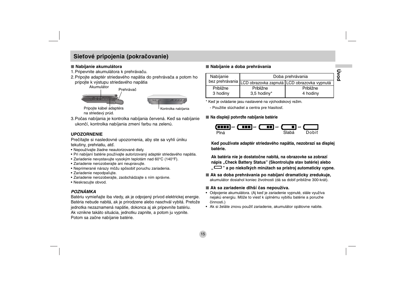 Sieťové pripojenia (pokračovanie) | LG DP271B User Manual | Page 141 / 211