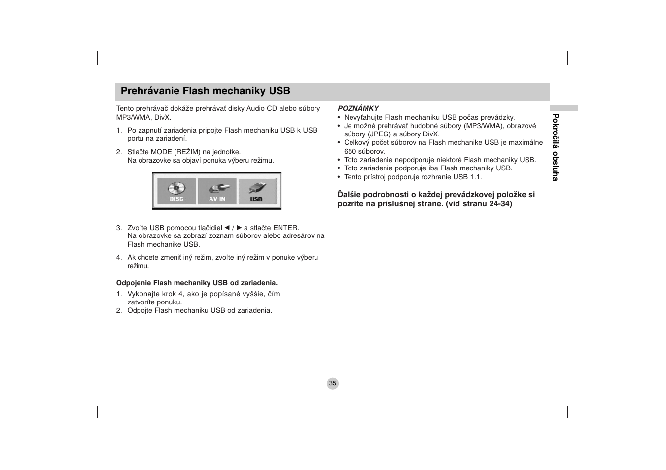 Prehrávanie flash mechaniky usb | LG DP271B User Manual | Page 161 / 211