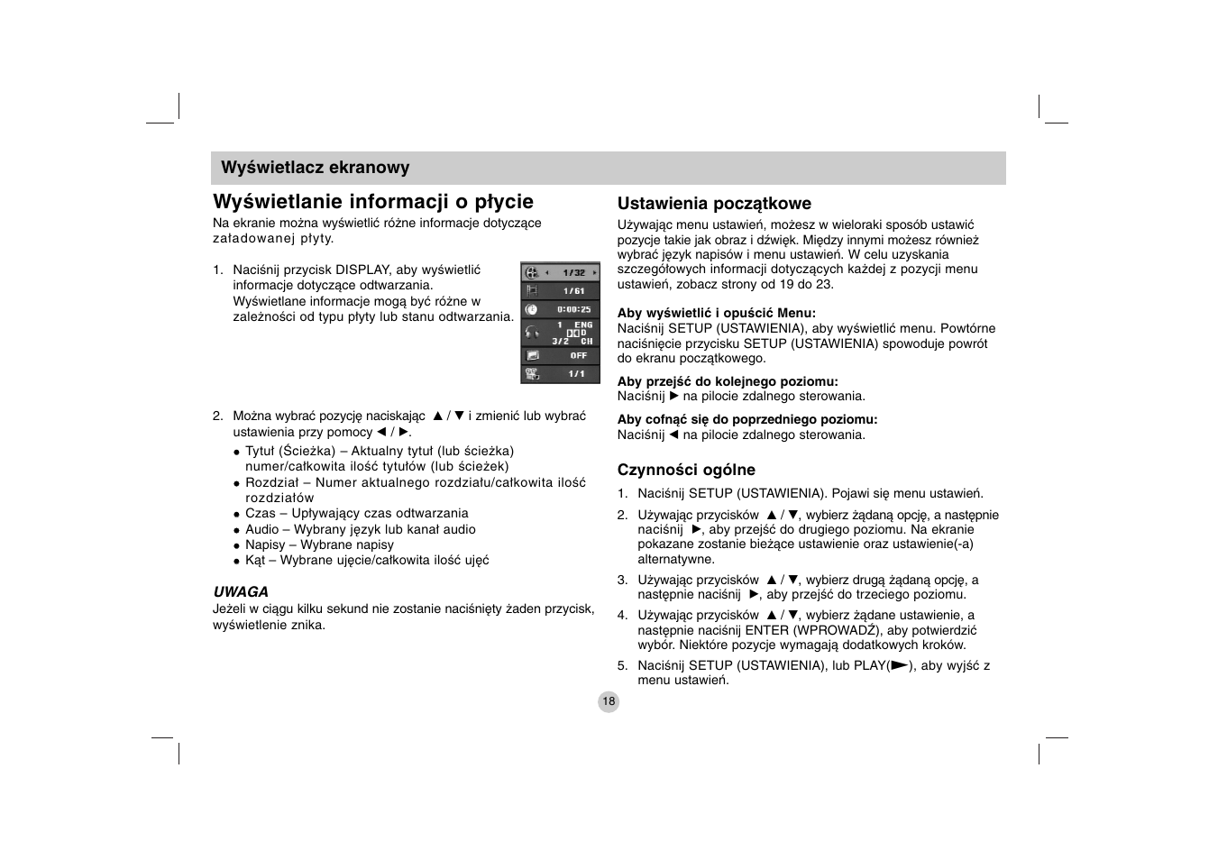 Wyświetlanie informacji o płycie | LG DP271B User Manual | Page 186 / 211