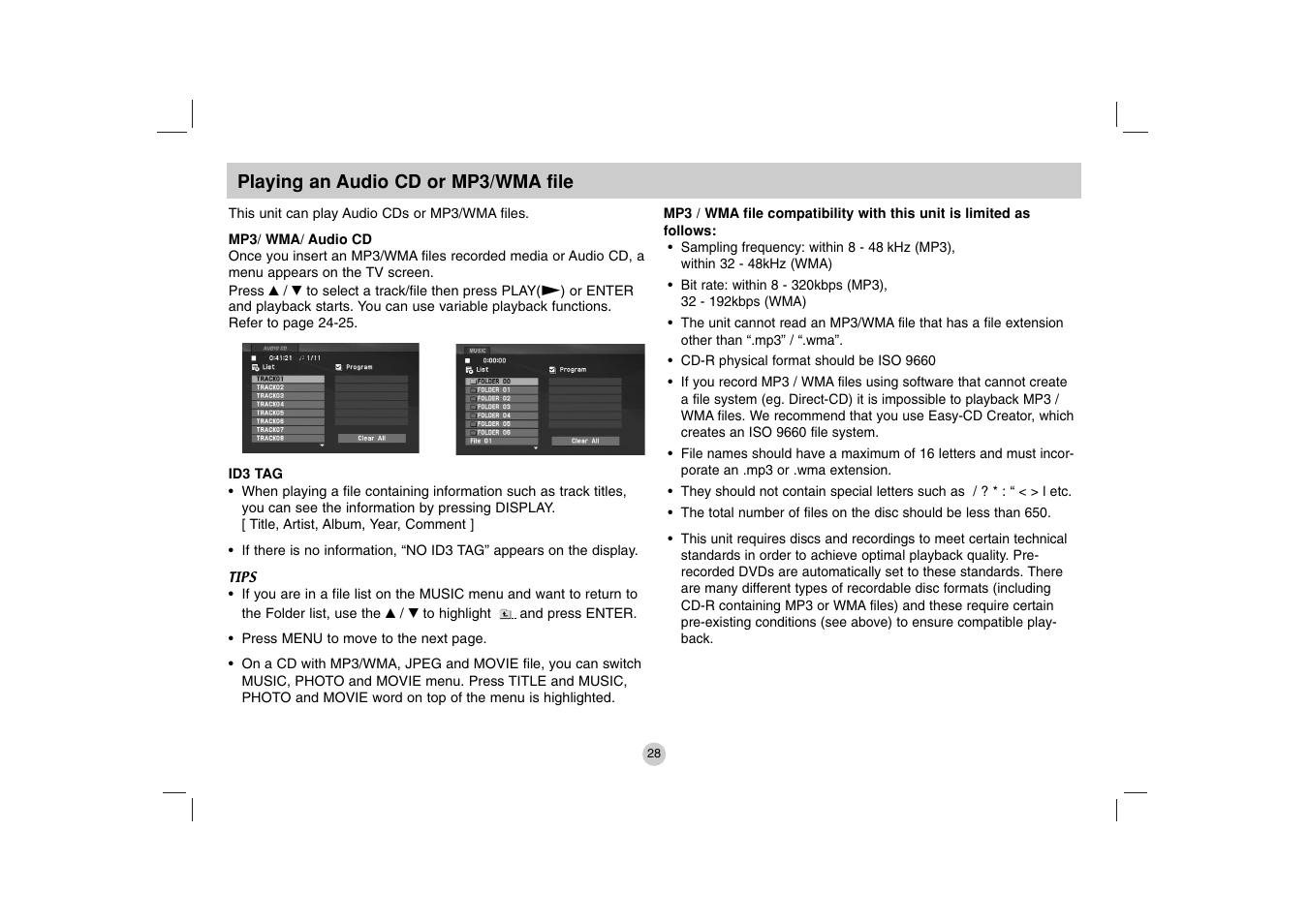 LG DP271B User Manual | Page 28 / 211