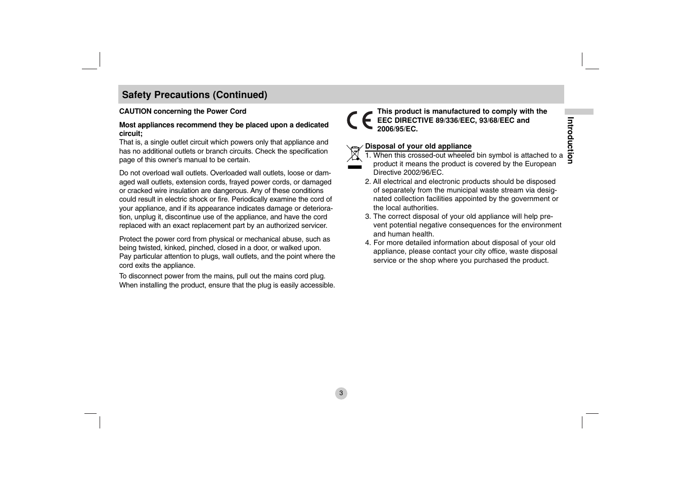 LG DP271B User Manual | Page 3 / 211
