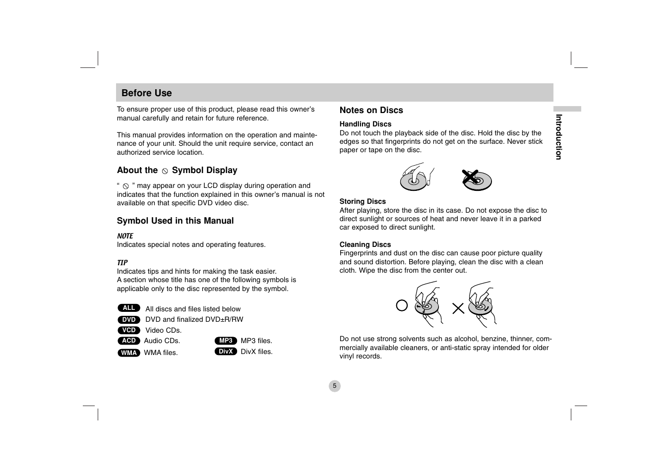 LG DP271B User Manual | Page 5 / 211