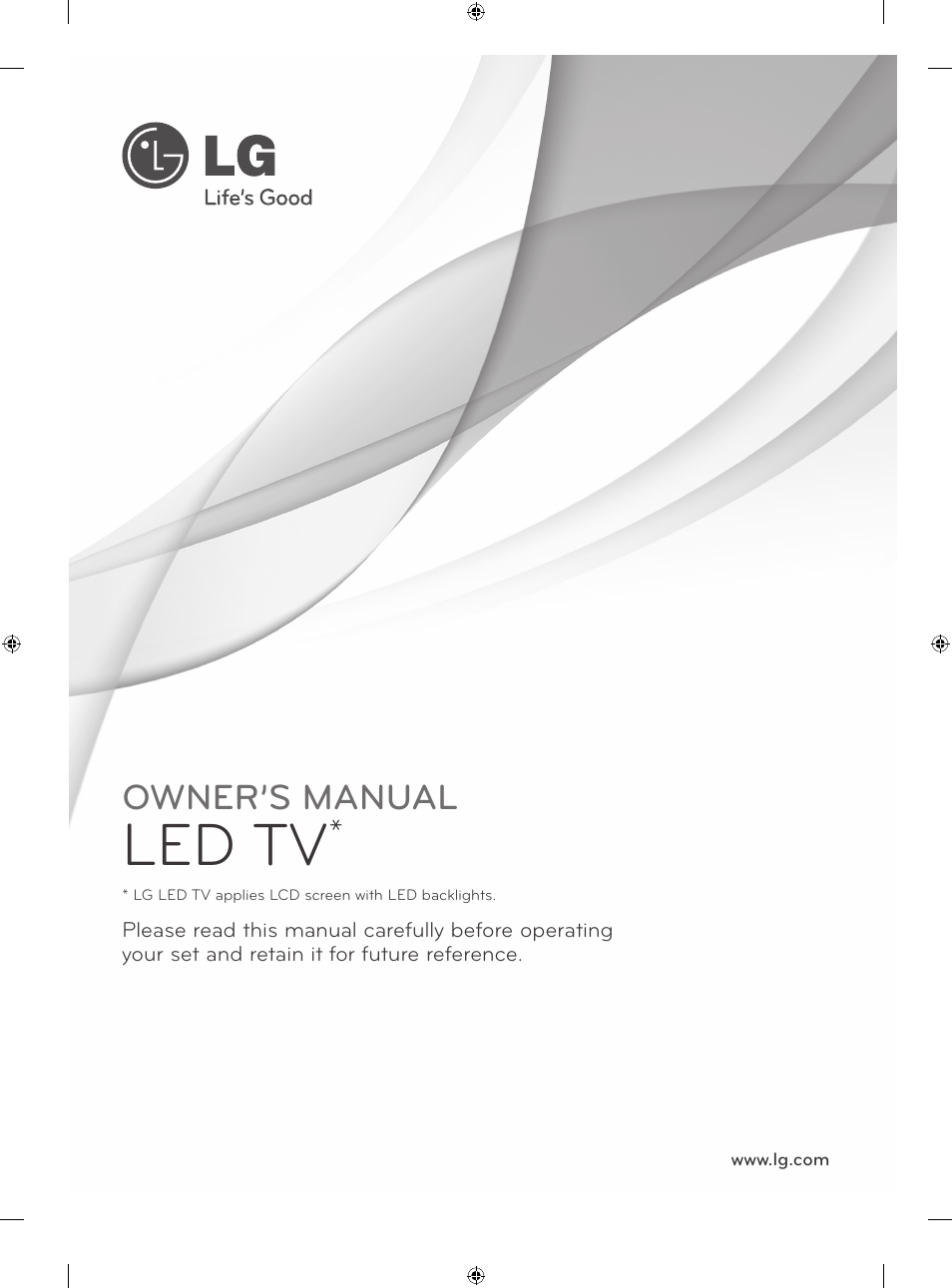 Ee_01_mfl67658601_eng, Led tv, Owner’s manual | LG 32LN613S User Manual | Page 64 / 555