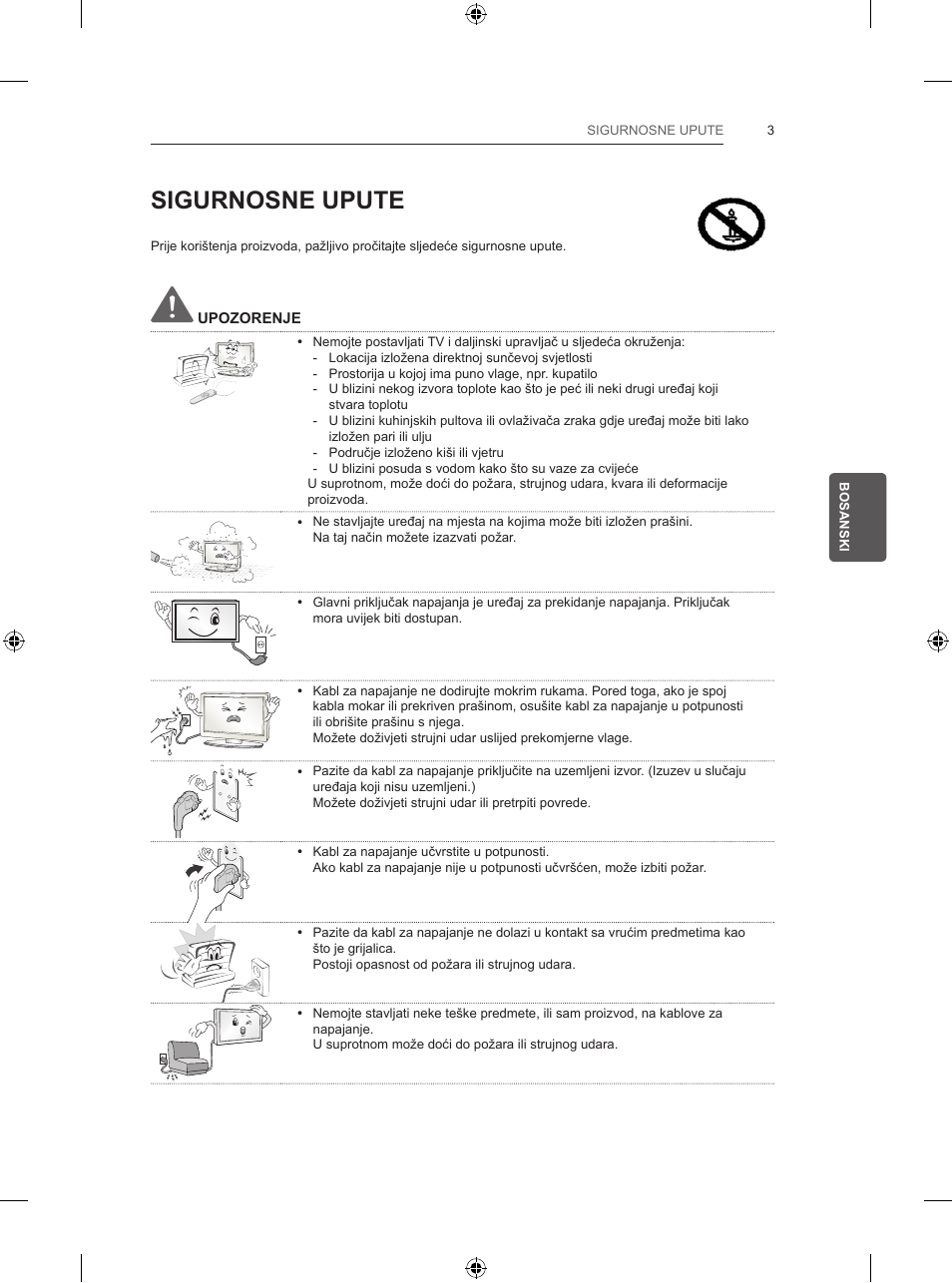 Sigurnosne upute | LG 47LB570V User Manual | Page 321 / 392