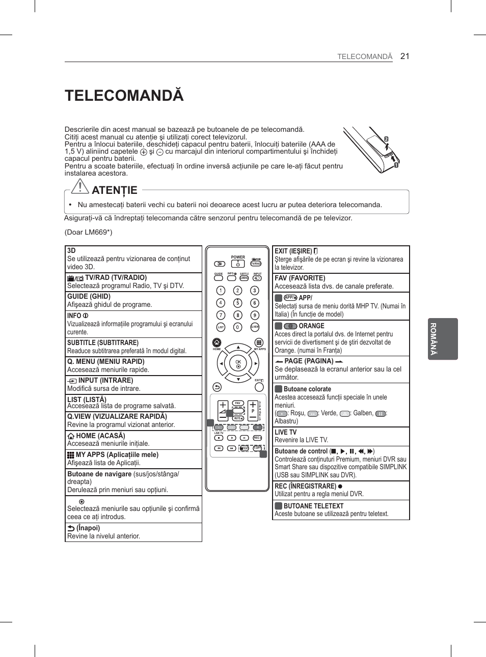 7(/(&20$1'ă, 7(1ğ | LG 37LS570S User Manual | Page 172 / 519