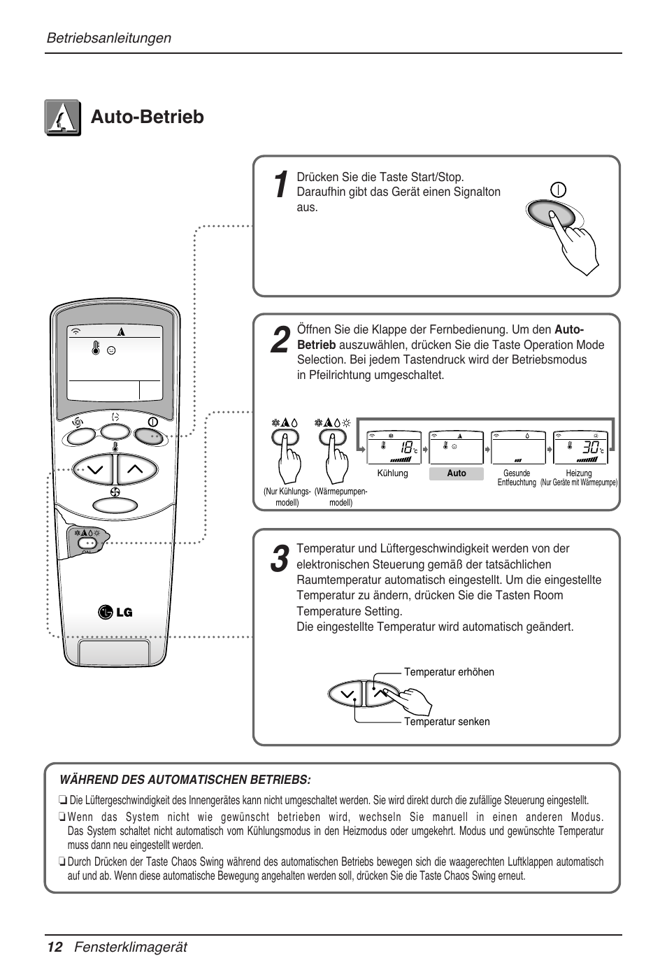 Auto-betrieb | LG MV12AH User Manual | Page 112 / 413