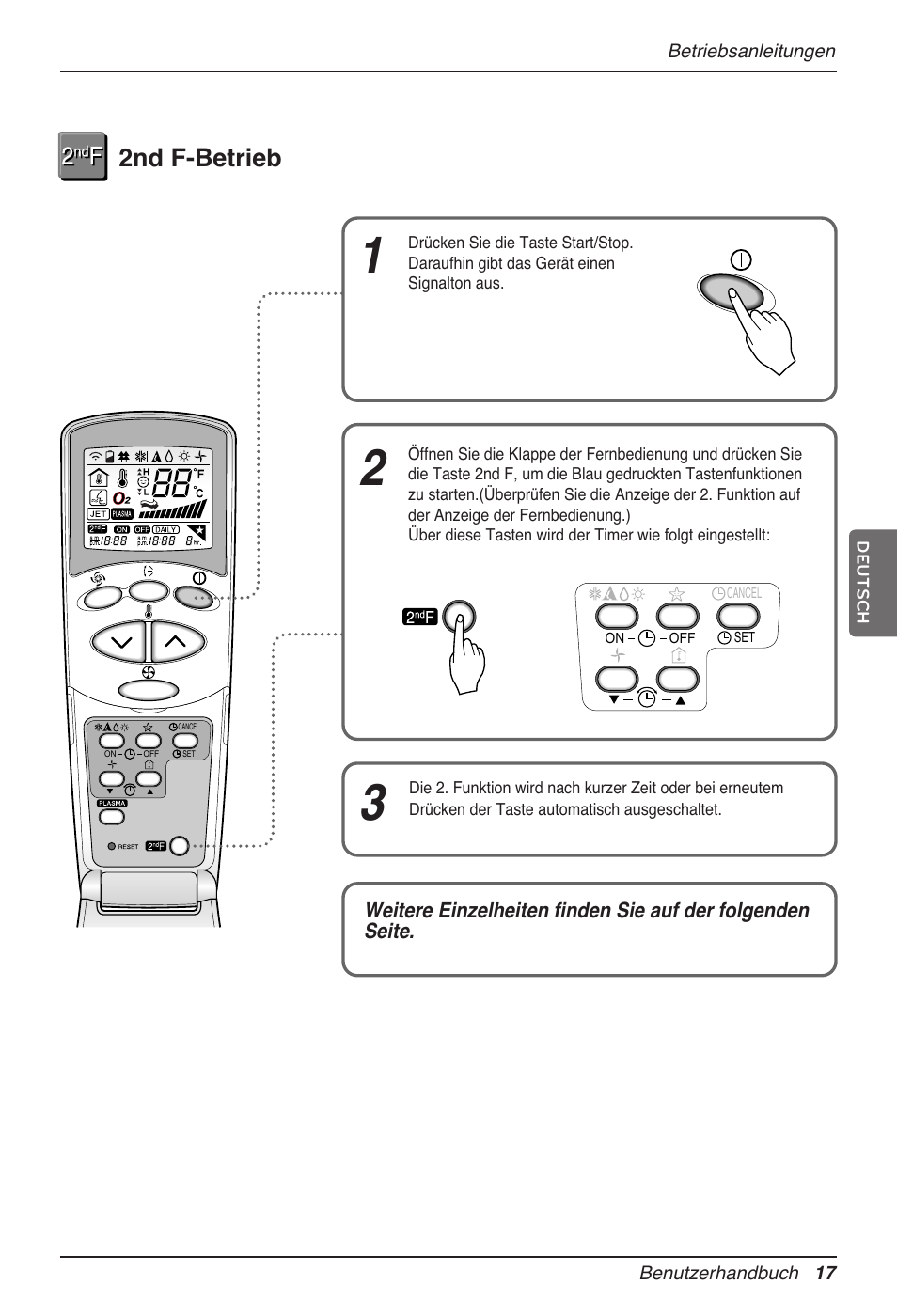 2nd f-betrieb | LG MV12AH User Manual | Page 117 / 413