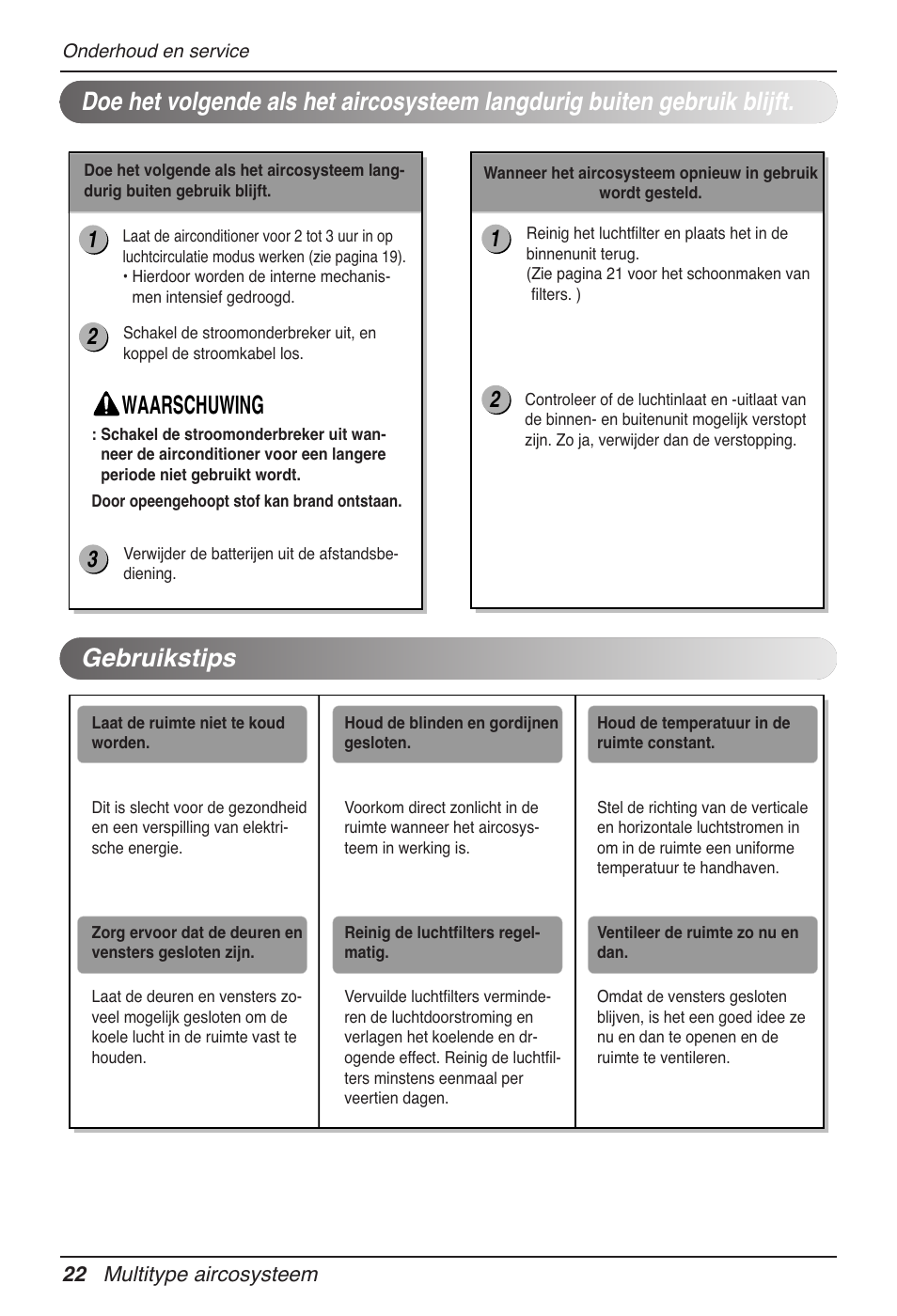 Waarschuwing | LG MV12AH User Manual | Page 146 / 413