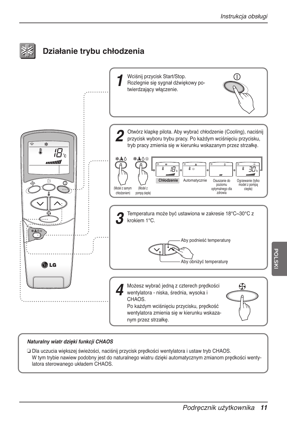 Działanie trybu chłodzenia | LG MV12AH User Manual | Page 159 / 413