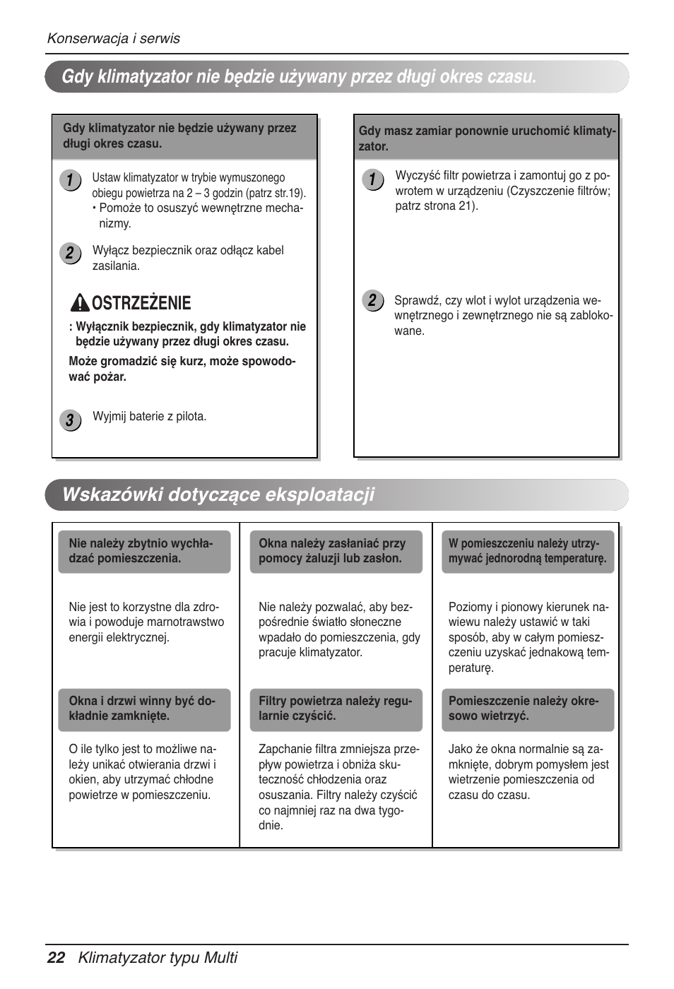 Ostrzeżenie | LG MV12AH User Manual | Page 170 / 413