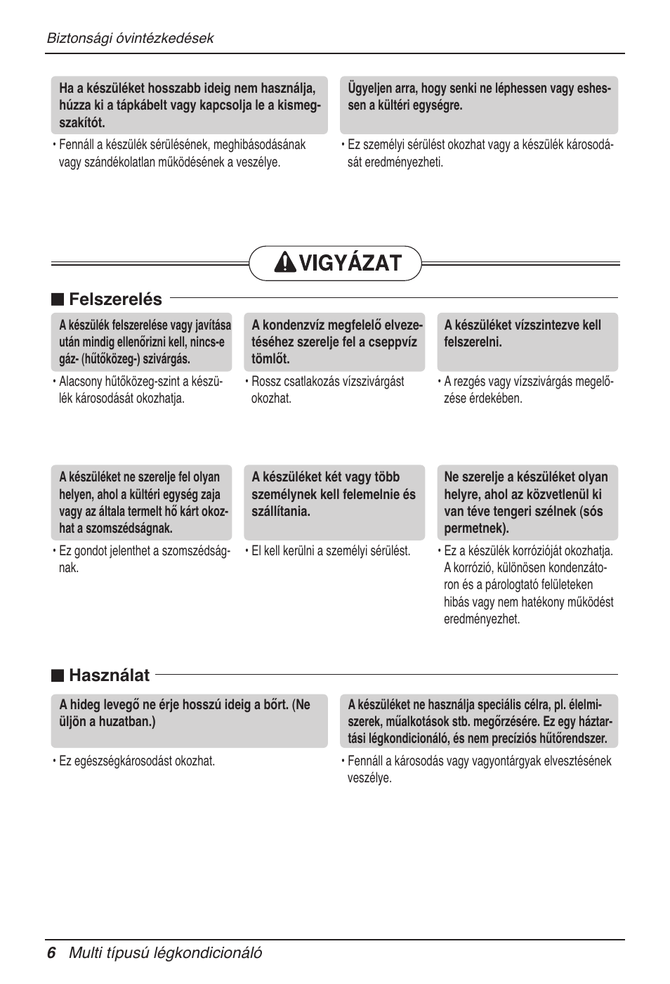 N felszerelés n használat | LG MV12AH User Manual | Page 178 / 413