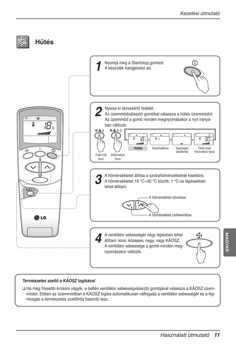 Hűtés | LG MV12AH User Manual | Page 183 / 413