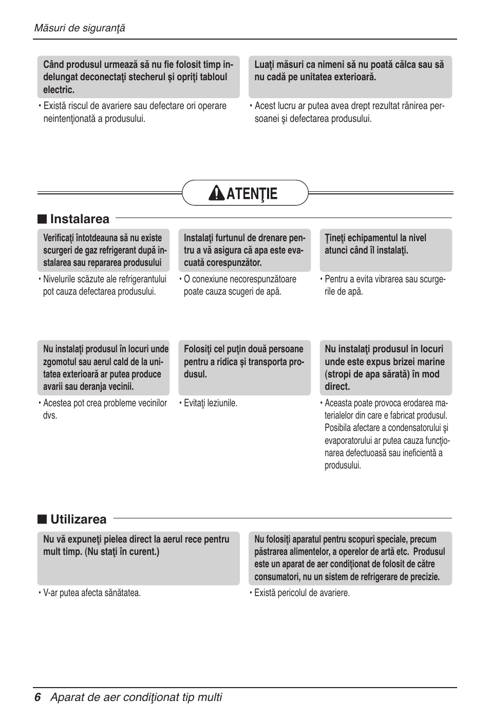 N instalarea n utilizarea | LG MV12AH User Manual | Page 226 / 413