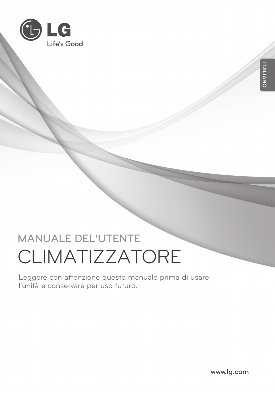 2)mfl67605118(이태리어), Climatizzatore | LG MV12AH User Manual | Page 25 / 413