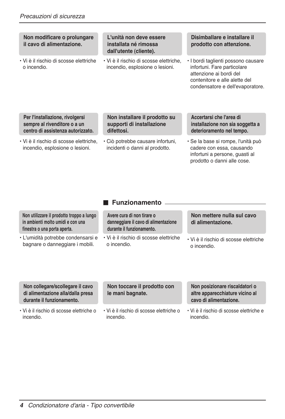 N funzionamento | LG MV12AH User Manual | Page 28 / 413
