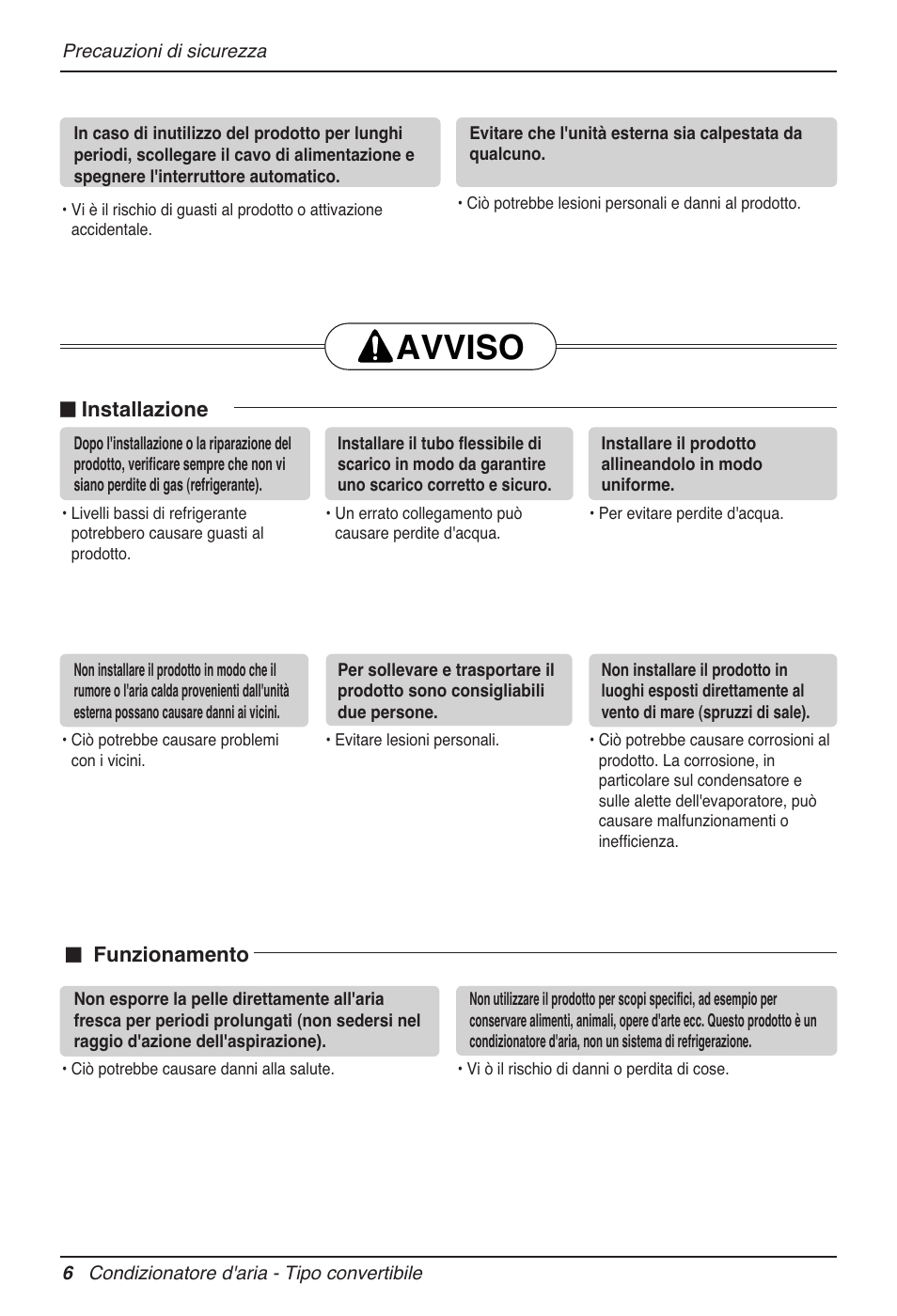 Avviso | LG MV12AH User Manual | Page 30 / 413