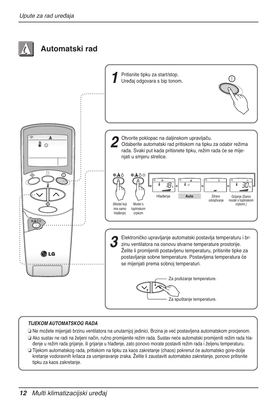 Automatski rad | LG MV12AH User Manual | Page 304 / 413