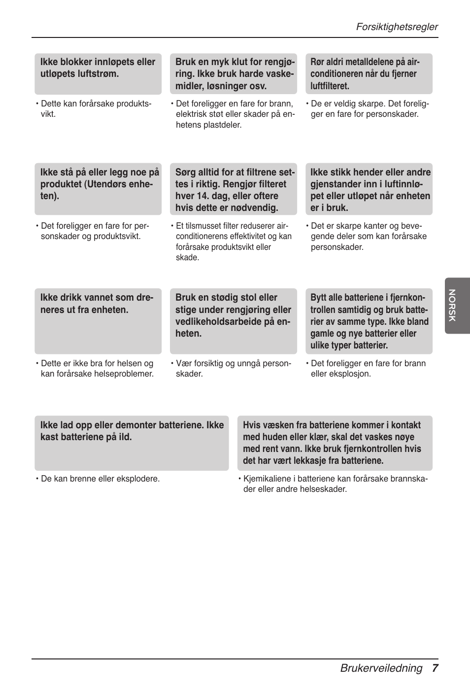 Brukerveiledning 7 | LG MV12AH User Manual | Page 347 / 413