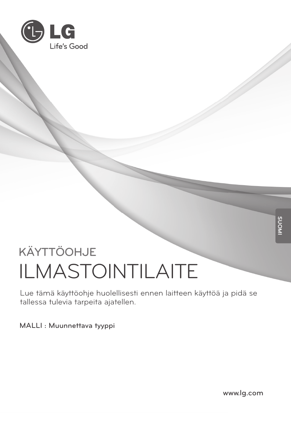 16)mfl67605118(핀란드), Ilmastointilaite, Käyttöohje | LG MV12AH User Manual | Page 365 / 413