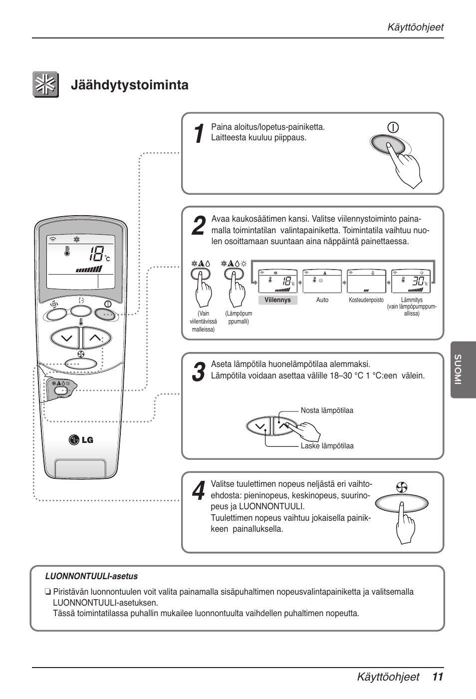 Jäähdytystoiminta | LG MV12AH User Manual | Page 375 / 413