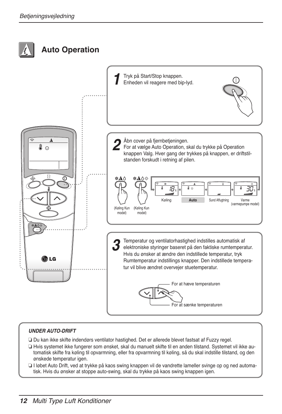 Auto operation | LG MV12AH User Manual | Page 400 / 413