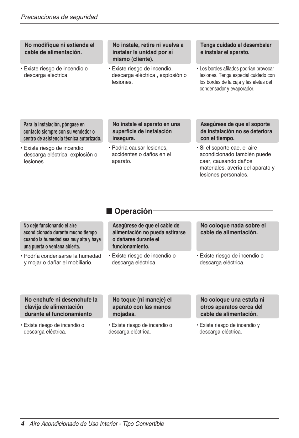 N operación | LG MV12AH User Manual | Page 52 / 413