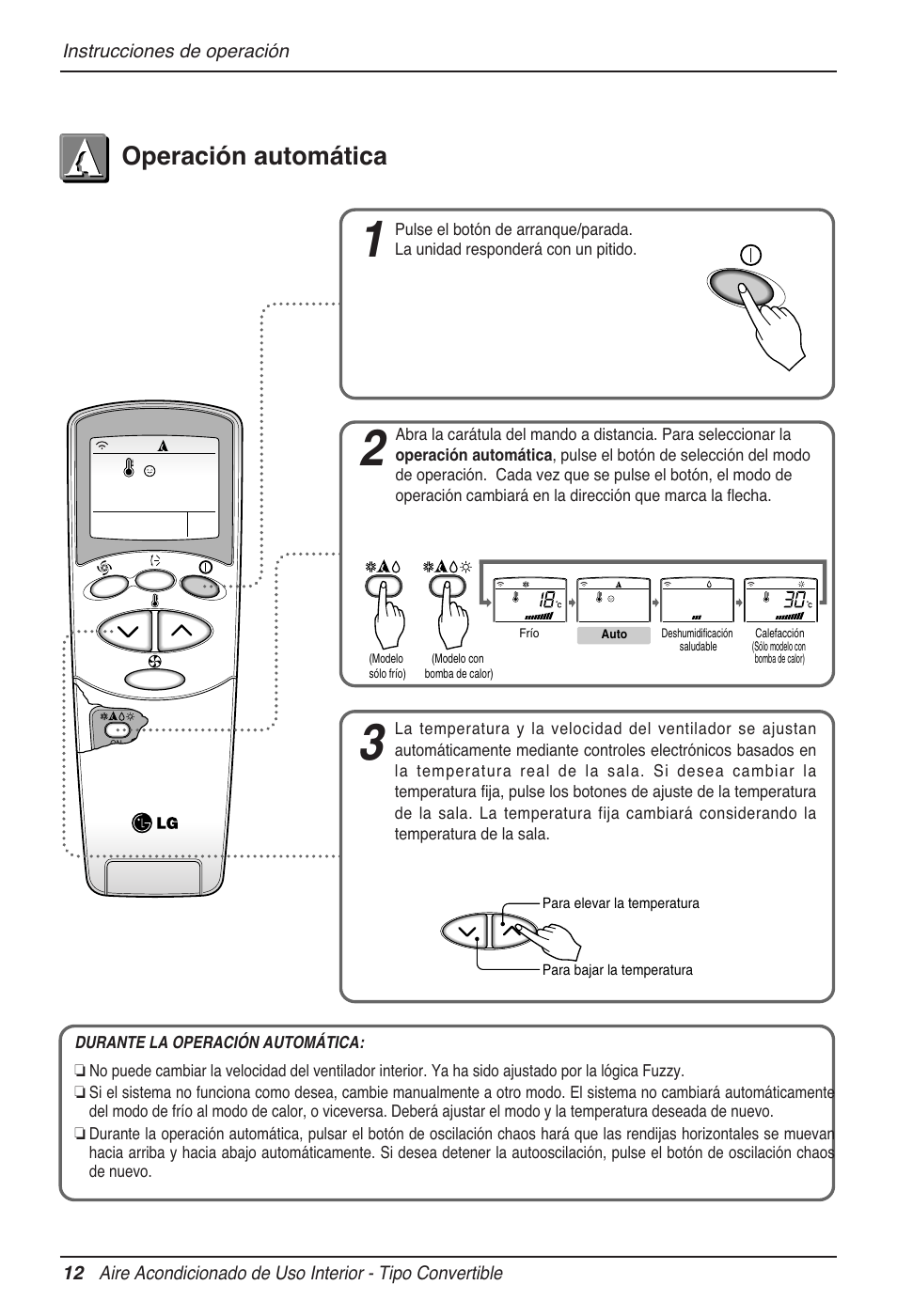 Operación automática | LG MV12AH User Manual | Page 60 / 413
