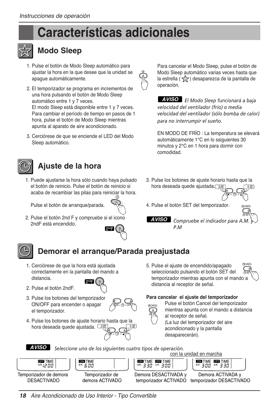 Características adicionales | LG MV12AH User Manual | Page 66 / 413