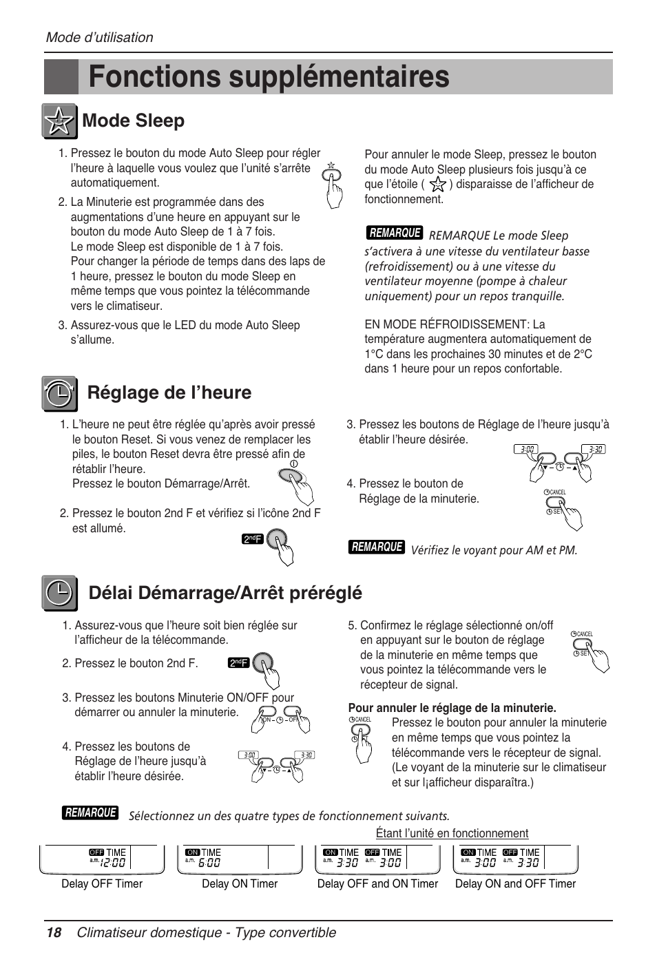 Fonctions supplémentaires | LG MV12AH User Manual | Page 94 / 413