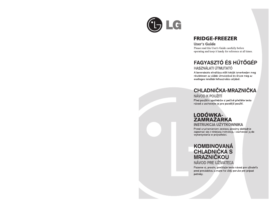 LG GR-B359PQA User Manual | 87 pages