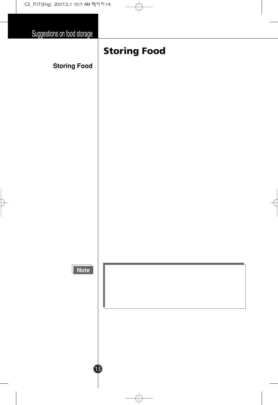 Storing food, Suggestions on food storage | LG GR-B359PQA User Manual | Page 12 / 87