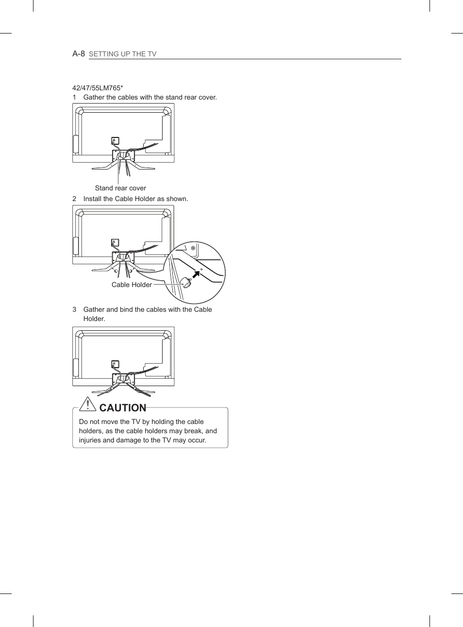 Caution | LG 42LM649S User Manual | Page 8 / 516