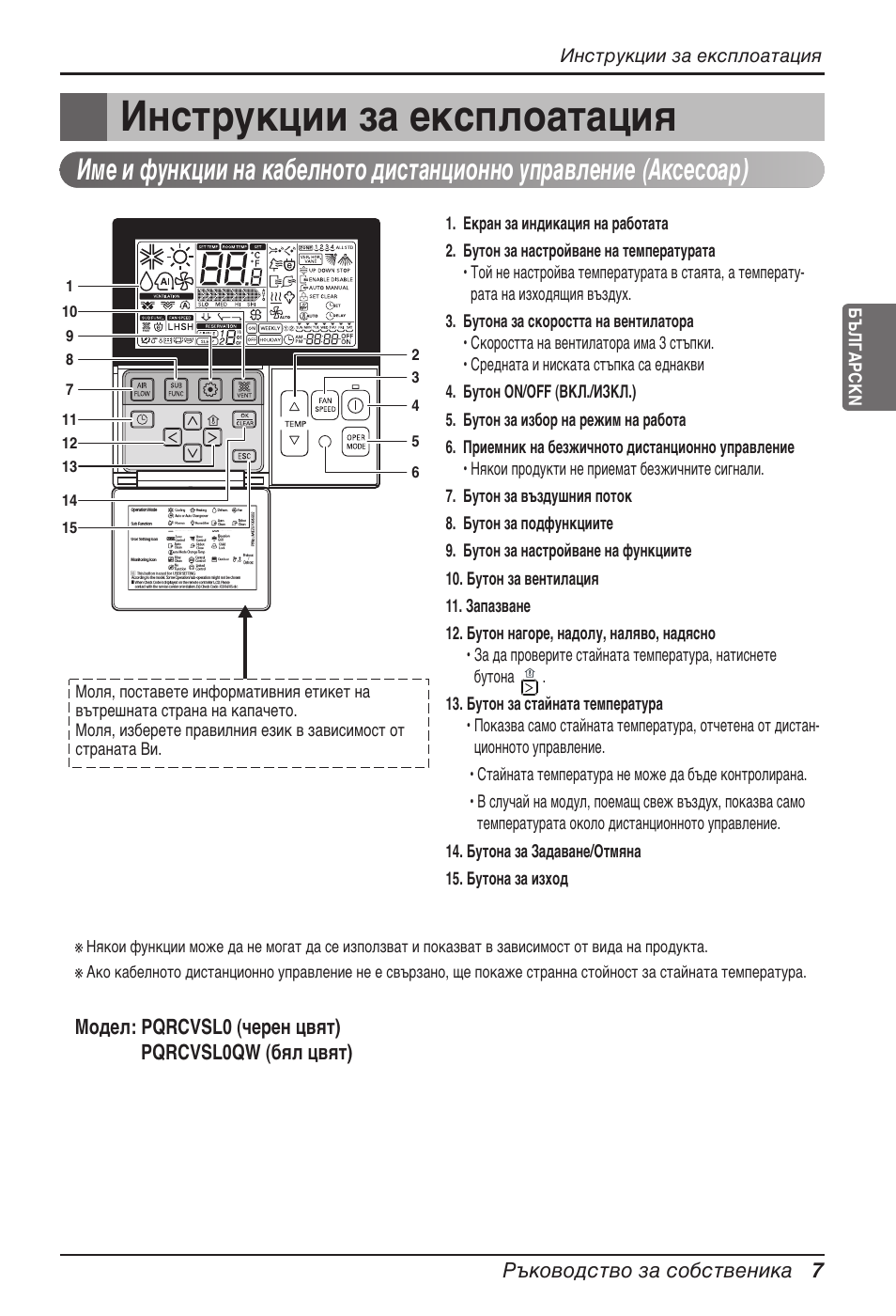 Инструкции за експлоатация | LG ARNU12GB1G2 User Manual | Page 151 / 205