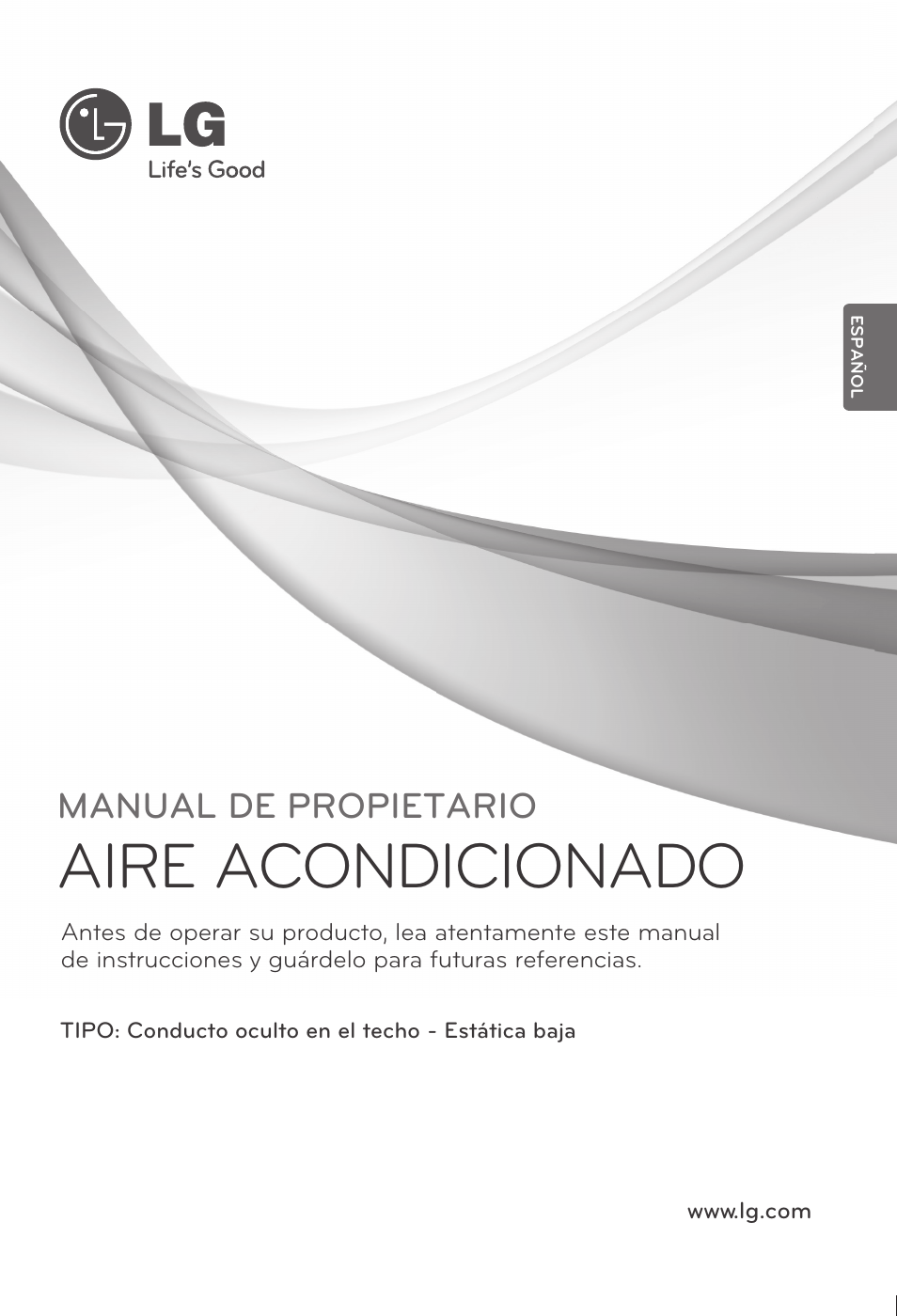 3)mfl67605110(스페인어), Aire acondicionado, Manual de propietario | LG ARNU12GB1G2 User Manual | Page 25 / 205