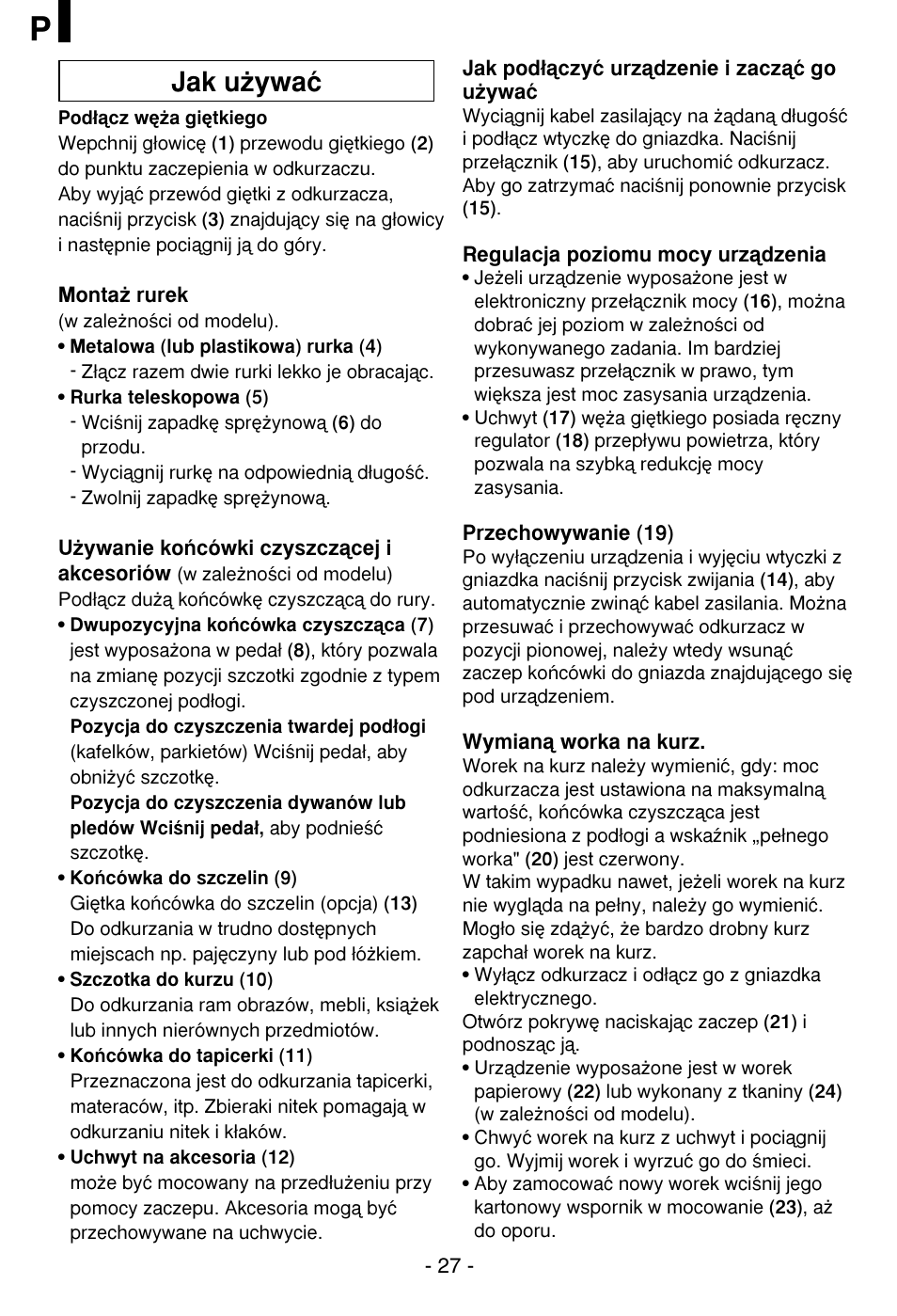 Jak u˝ywaç | LG V-CR583STQC User Manual | Page 28 / 34