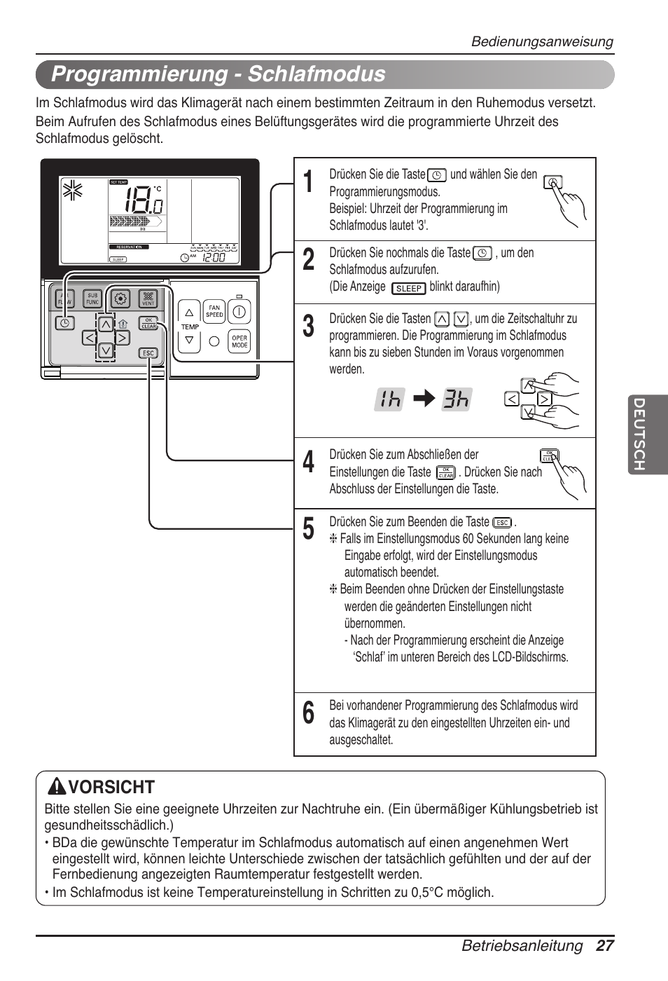 Programmierung - schlafmodus | LG MT11AH User Manual | Page 171 / 685