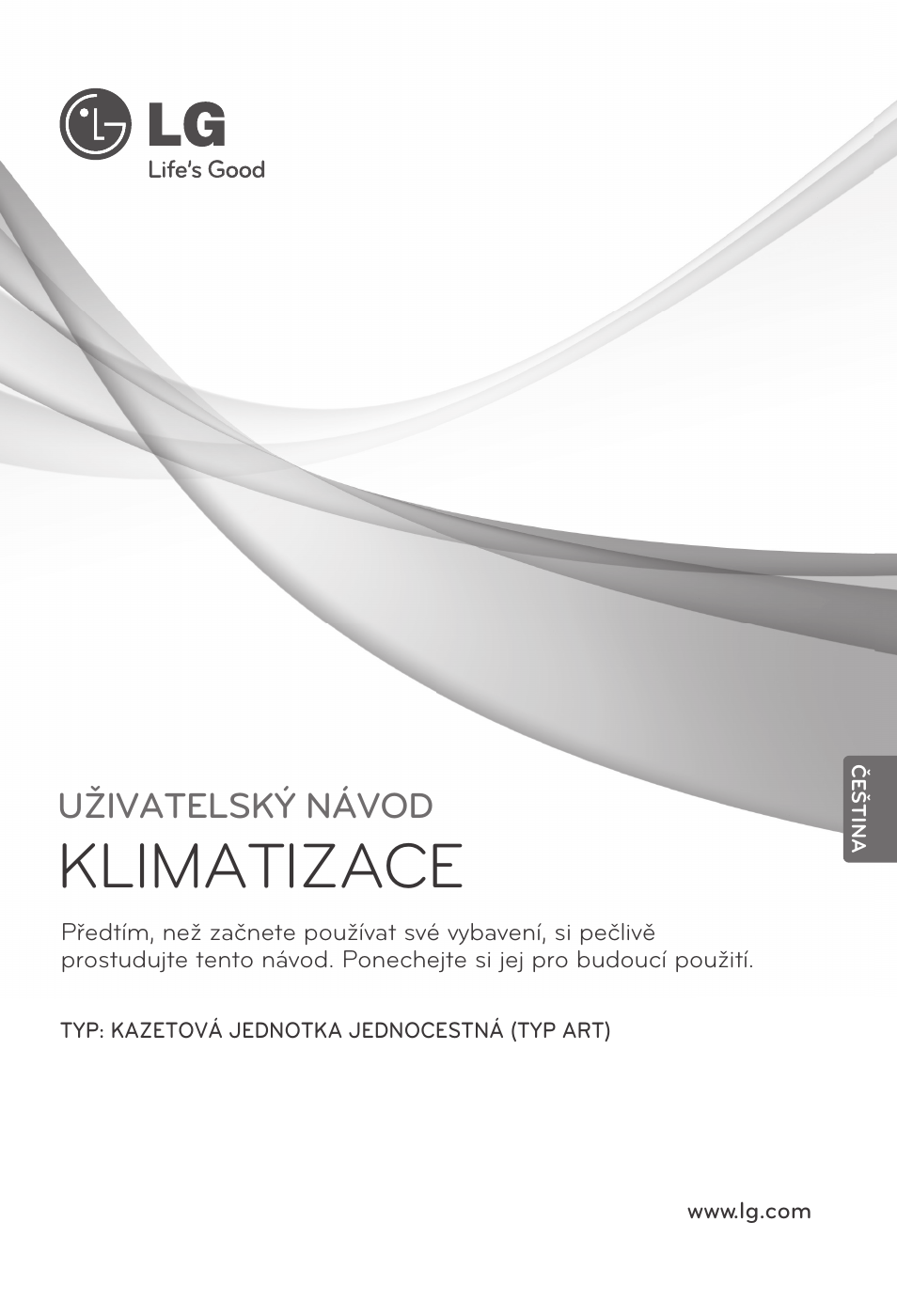 Čeština, Klimatizace, Uživatelský návod | LG MT11AH User Manual | Page 217 / 685