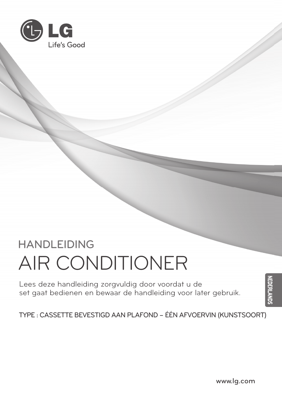 Nederlands, Air conditioner, Handleiding | LG MT11AH User Manual | Page 253 / 685