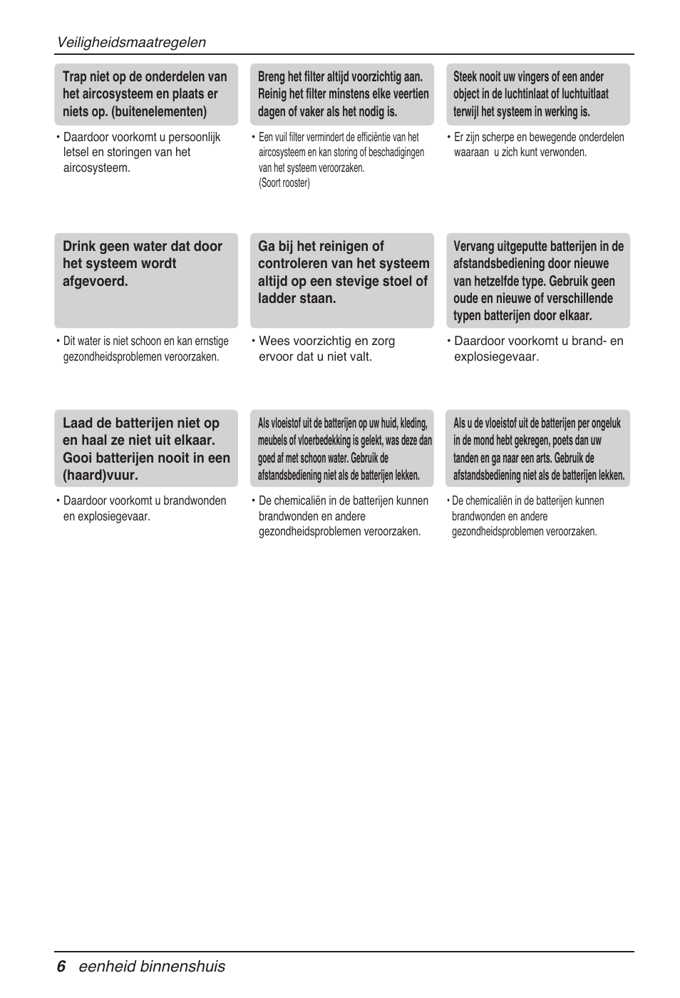 6 eenheid binnenshuis | LG MT11AH User Manual | Page 258 / 685