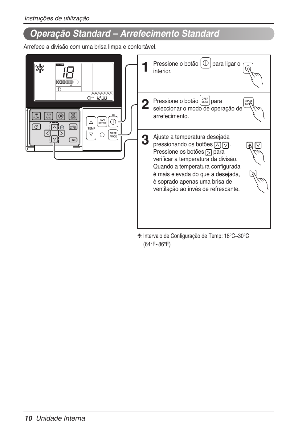 Operação standard – arrefecimento standard | LG MT11AH User Manual | Page 370 / 685