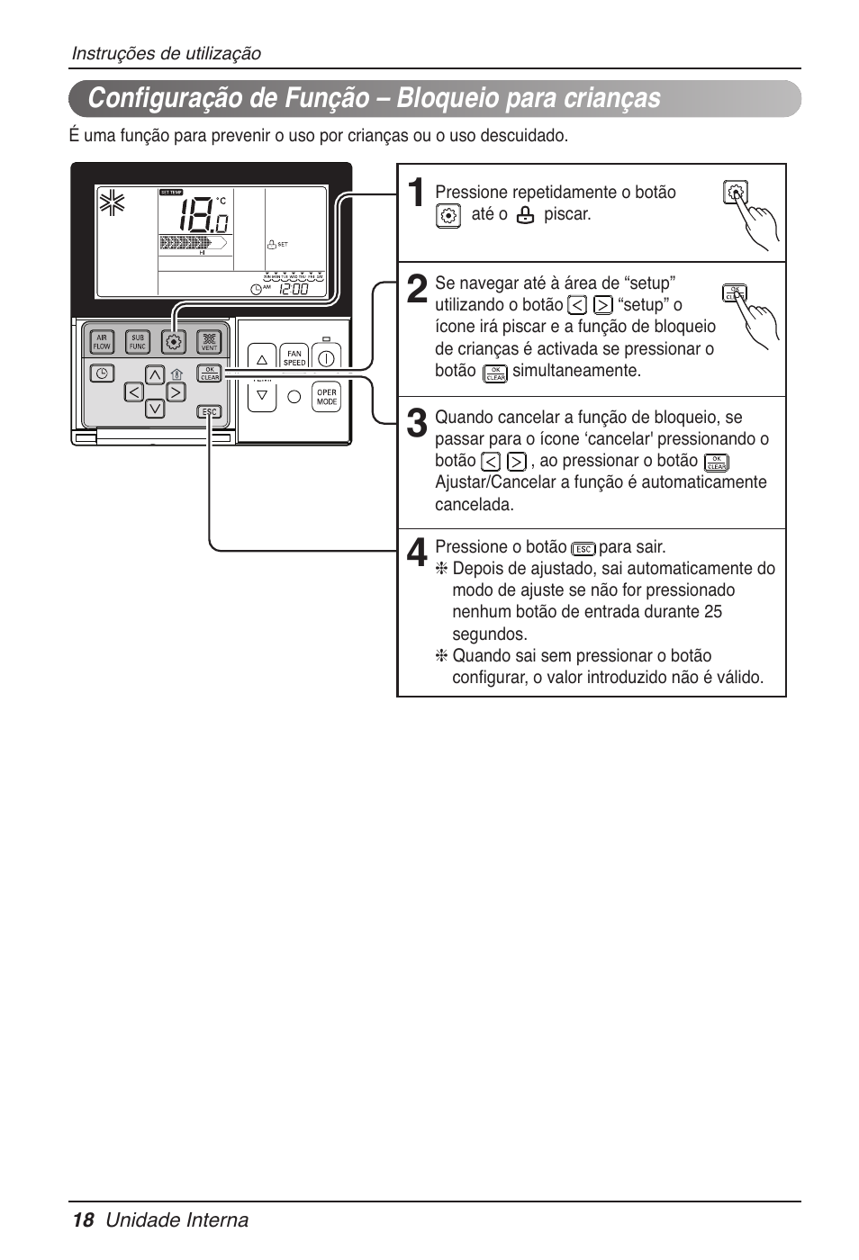 Configuração de função – bloqueio para crianças | LG MT11AH User Manual | Page 378 / 685