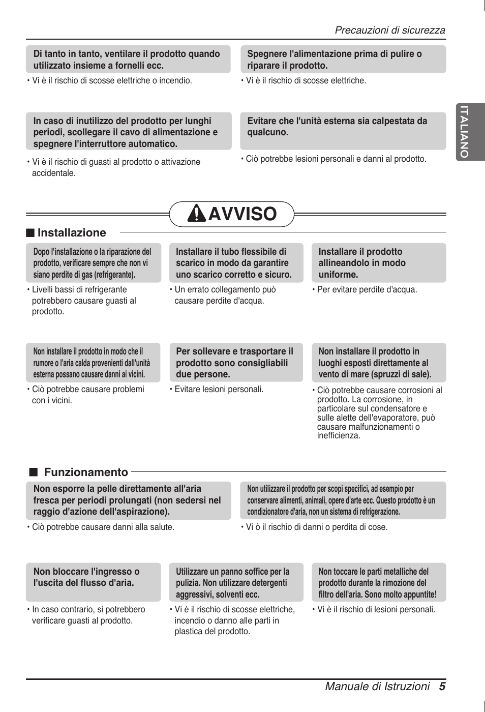 Avviso | LG MT11AH User Manual | Page 41 / 685