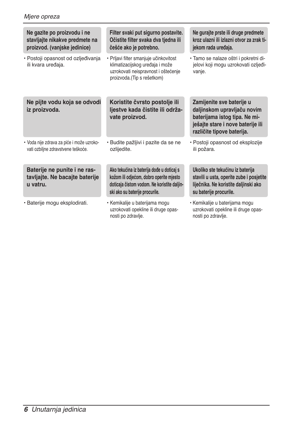 6 unutarnja jedinica | LG MT11AH User Manual | Page 510 / 685