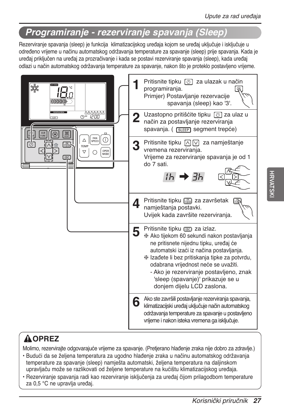 Programiranje - rezerviranje spavanja (sleep) | LG MT11AH User Manual | Page 531 / 685