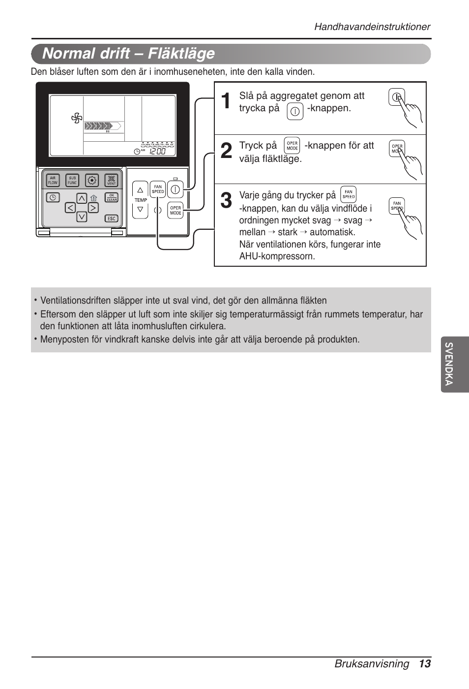 Normal drift – fläktläge | LG MT11AH User Manual | Page 553 / 685