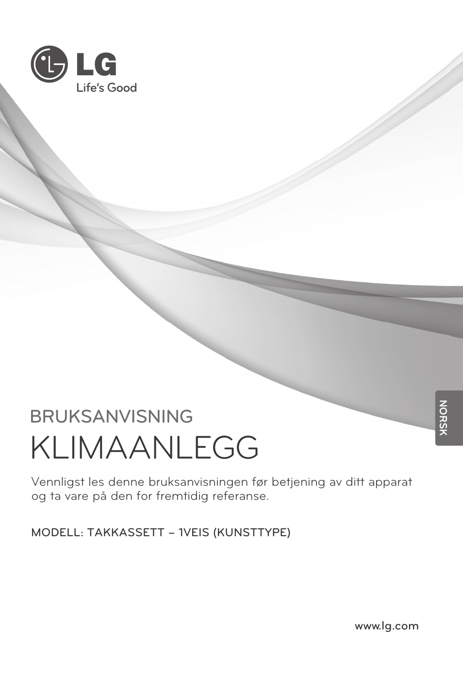 Norsk, Klimaanlegg, Bruksanvisning | LG MT11AH User Manual | Page 577 / 685