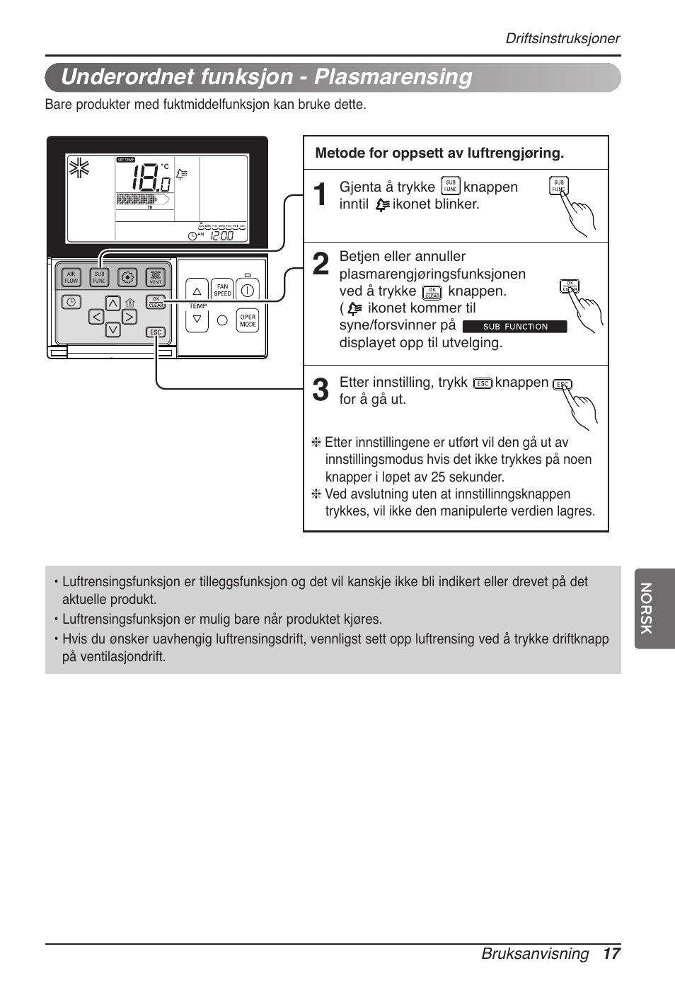 Underordnet funksjon - plasmarensing | LG MT11AH User Manual | Page 593 / 685