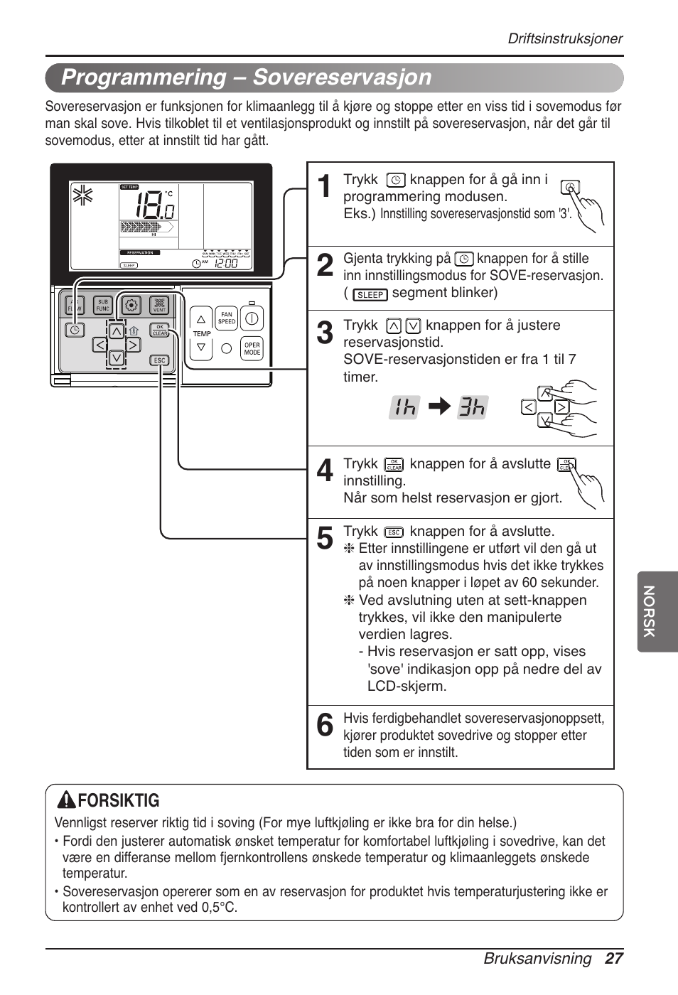 Programmering – sovereservasjon | LG MT11AH User Manual | Page 603 / 685