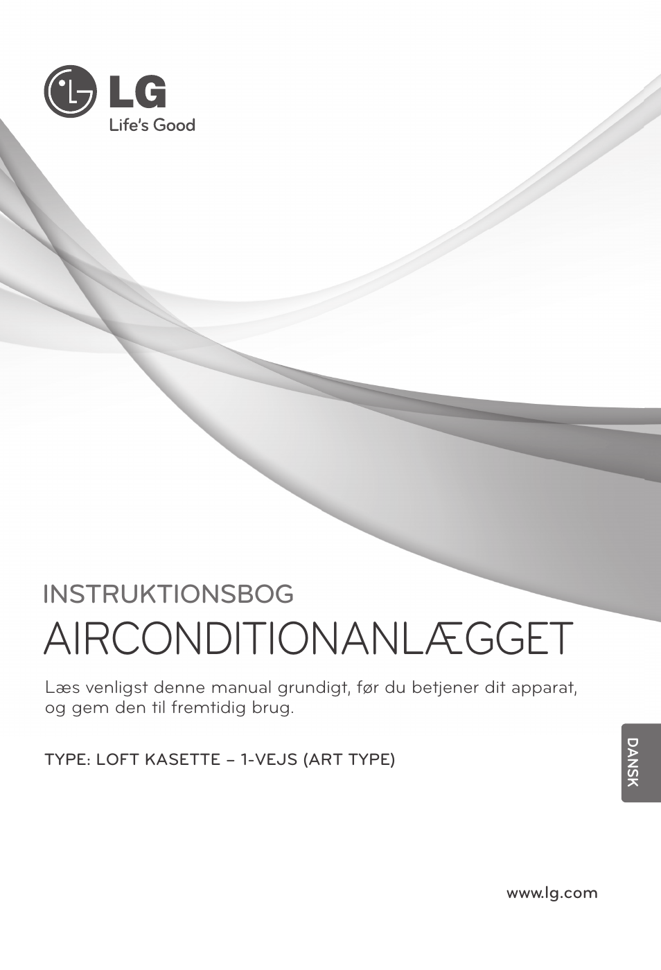 Dansk, Airconditionanlægget, Instruktionsbog | LG MT11AH User Manual | Page 649 / 685